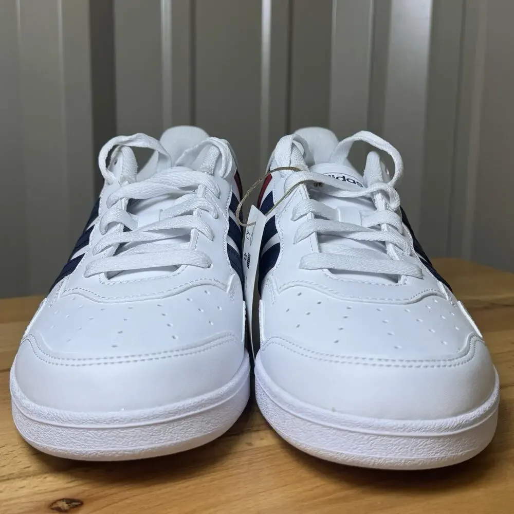 adidas Hoops 4.0 White Navy Red Men Size 9 Women Size 10 JQ9986 NIB
